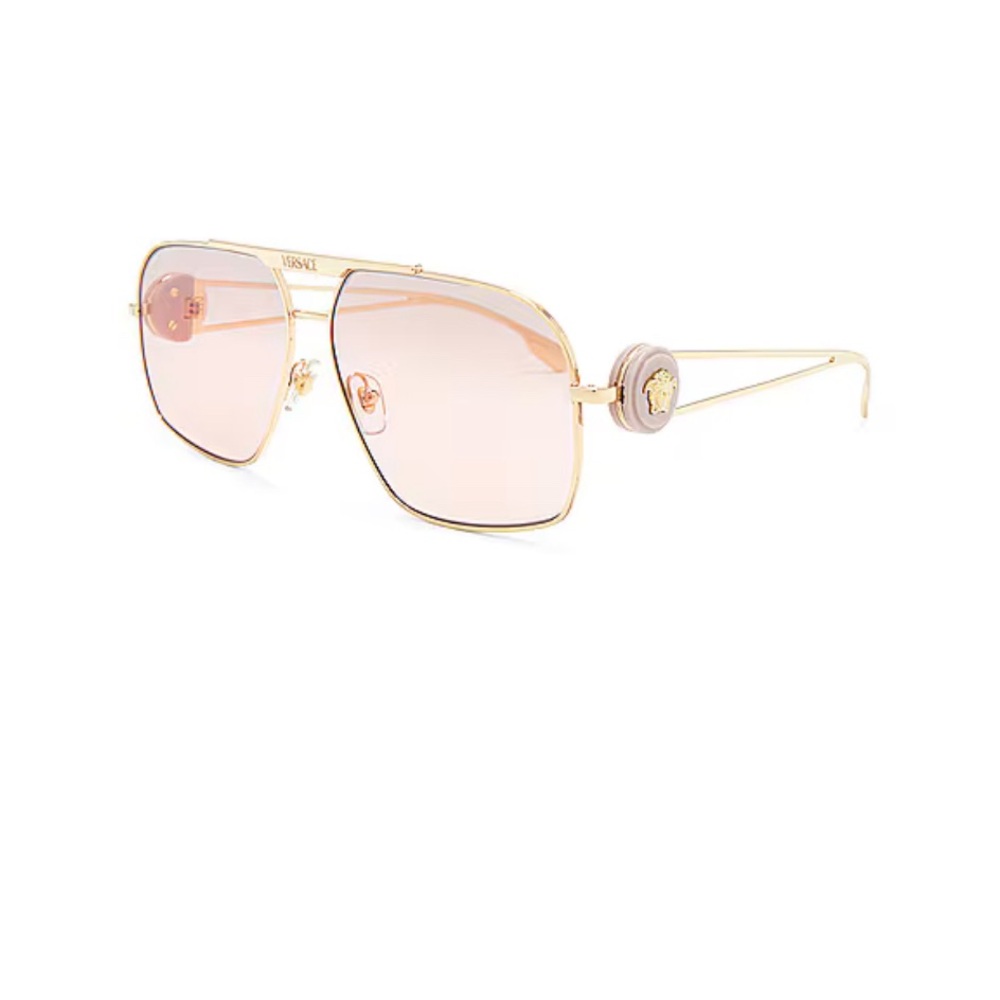 Versace pink pilot sunglasses